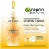 Garnier Maschera in Tessuto Skin Active Fresh Mix, Formula Arricchita con Vitamina C, Pelle Illuminata ed Energizzata, Confezione da 3 Pezzi