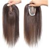 Yair Yangtze Capelli umani topper per capelli sottili - 7,6 x 11,9 cm mono mano legata Crown topper estensioni dei capelli Remy Hair