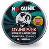 NO GUNK - Styling Funk - Cera per capelli e barba 100% naturale - Tenuta media - Ingredienti naturali e biologici - (Senza profumo, 50 g)