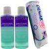 FEI FAN SET: 2x Struccante BIFASICO WATERPROOF Per Occhi e Labbra, Anche Per Occhi Sensibili. Elimin Il Trucco a Lunga Tenuta 150ml + Dischetti Di Cotone Struccanti ORIGINAL, Confezione Da 60 Dischetti