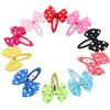 FRCOLOR 12 Mollette Per Capelli Bambina Con Fiocchetti a Pois Accessori Colorati Per Acconciature Quotidiane E Regalo Perfetto Per Neonate E Ragazze