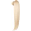 Ser Mulher Coda Capelli Extension di Cavallo Lunga 70 cm - Termofibra Resistente, Effetto Naturale - Peso: 150 g - Facile da Applicare - Coda Finta Capelli Lisci (Natural Platinum Blonde Degradee, Lisci) MARILIA