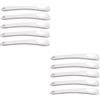 minkissy 10pezzi Spatole Cosmetiche Metallo Per Applicazione Di Maschere Per Viso Strumenti Pratici e Compatti Per Cosmetici Argento