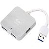 iTEC i-tec Metal U3HUBMETAL402 hub di interfaccia 5000 Mbit/s Argento