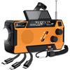 Extralink radio di emergenza solare con manovella, powerbank 4000mAh e LED