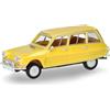 Herpa modello di auto Citroën AMI 6 Break, giallo zinco, in scala 1:87, pezzo da collezione, modello tedesco, statuetta plastica