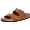 Birkenstock 1009527 Arizona SFB mink, Suede Leather PIANELLE Uomo, Mink EU 43