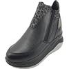 Grisport Active 6709o9G Nero Oxford Tronchetti per Donna in Pelle con Zeppa Interna (Taglia 37)