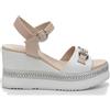 Nero Giardini E513552D Sandali Donna in Pelle - Bianco 40 EU