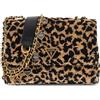 GUESS borsa a tracolla Giully II 2 Compartment Convertible Flap Leopard marrone chiaro