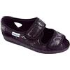 EMANUELA 667 Snake Nero Scarpa Sandalo Donna Doppio Strappo Lavabili in Lavatrice A 30 Gradi Nero 37