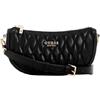 GUESS Valla - Borsa a tracolla da donna, con cerniera, colore: Nero