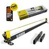 Gibbon Slacklines, Slackrack Classic, Nero-Giallo, Lunghezza del Corpo: 2 o 3 Metri, Larghezza della fettuccia: 2/5 cm, Altezza: 30 cm