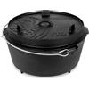 Petromax Dutch Oven - Casseruola Unisex Adulto, Unisex - Adulto, Braciere Ft12, 1644080, Antracite., mit Standfüssen