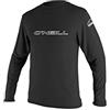 O'NEILL O' Neill Wetsuits Uomo Basic Skins L/S Tee Rash Vest, Uomo, Basic Skins L/S Rash Tee, Black, M