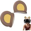 Generic 1 paio di caschi corni, casco da moto con orecchie da orso, decorazione per casco con orecchie carine, accessori per caschi