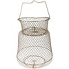 MagiDeal Pieghevole Gabbia Pesce Cesto Porta Pesce In D'acciaio Di Gamberetti Granchio 38 Centimetri - Oro