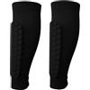 YZDKR 1pc/1pair Honeycomb Soccer Shin Guards Football Shields Sports Legging Sleeves Protective Gear Protector per Basket, Calcio, Corsa(Black-2Pcs,M)