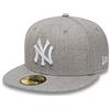 New Era MLB League Basic 59Fifty Snapback York Yankees Snapback cap, Uomo, Gray White, 7 7/8 (62.5 cm)