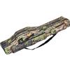 Generisch Rod Case - Borsa da con 3 scomparti, per canne da, da, resistente agli strappi, durevole, 120 x 150 cm, Camouflage per grandi alberi 120 cm, vedi descrizione