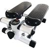 HUOLE Mini Stepper 2 in 1 - Cyclette da appartamento, Stepper-Mini Stepper da fitness, con schermo digitale LCD e 2 cinghie estensibili per fitness aerobic indicatore calorie, timer e ripetizioni (A)