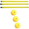 Generic Paletto per Porta da Calcio, Strumento di Allenamento, Cartello, Segnalatore di Ostacoli, Asta E Base, 3 Set
