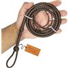 Bantoro Crafts Mini frusta in pelle da 91 cm di lunghezza, colore marrone, piccole fruste che si spezzano