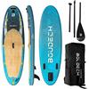 BOUDECH Stand Up Paddle Board Allround - Tavola da SUP gonfiabile 275X80X15 cm con pagaia, cavigliera, gonfiatore, kit riparazione e borsa da trasporto. Idonea per principianti. Peso Max 140kg