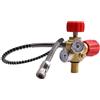 TUXING Valvola DIN Scuba Adattatore M18 × 1,5, Paintball Scuba Stazione di riempimento per serbatoio HPA/PCP Air Tank con manometro ad alta pressione 4500 psi PCP Paintball Riempimento tubo dell'aria