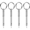 M METERXITY 4-Pack Perno A Sgancio Rapido, Acciaio Inossidabile 316 Diametro 6.3mm, Lunghezza Utilizzo 30mm Perno Bimini Top con Leva A Goccia & Molla per Deck Boat/Canopy, Hardware Nautico
