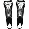 koncy Parastinchi Calcio Adulto con Cavigliera, Parastinchi Calcio Bambino Attrezzatura Protettiva per Polpaccio, Traspirante e Confortevole (Color : Black with Ankle, Size : L)