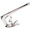 ISURE MARINE 1.99kg (4.4lb) di acciaio inossidabile ancora da barca stile Bruce con forza ad alta resistenza, lucidata