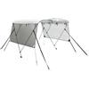 vidaXL Bimini di Prua Pareti Laterali Rete 3 Archi 183x(170-182) x137cm, Bimini per imbarcazione, tendalino per Barca, Copertura per imbarcazione