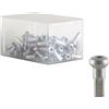 DT Swiss - Tettarelle nascoste in lega, 2 x 12 mm, confezione da 100, colore: Argento