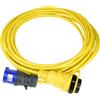 Marinco 15M32AXP - Cavo elettrico con connettore di alimentazione, colore Giallo, 15 m