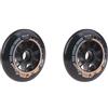 Mealoodiousmusea Set di 2 ruote per pattinaggio in linea per interni ed esterni, 100 mm, colore: Nero