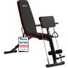 DH FitLife Panca pesi pieghevole con panca curl & estensore per gambe, Weight Bench for palestra domestica, Fitness Bank Multifunzione, Allenamento addominale regolabile in 7 livelli