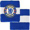 Hy-Pro Braccialetto in cotone con licenza ufficiale Chelsea F.C., blu, confezione da 2, fascia tergisudore, per bambini, adulti, unisex, traspirante, per calcio, corsa, sport, palestra, tennis,