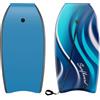HOMASIS Tavola da Surf Leggera, Bodyboard in XPE, Tavola da Onda con Nucleo in Schiuma EPS, Base a Mezzaluna, Leash da Polso senza Gonfiaggio per Adulti e Adolescenti