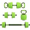 SPORTNOW Set Pesi da Palestra 4 in 1 da 30kg Totali in Plastica e Sabbia, Set Manubri Regolabili Utilizzabile come Kettlebell, 2 Manubri, Bilanciere e Supporto per Flessioni, Rosso