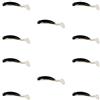 Wurmbaden 10 mini esche in gomma per pesca alla trota, esche artificiali per pesce persico (3 cm - colore 01)