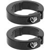 Toyvian Anelli di Bloccaggio in Lega di Alluminio 8mm per Manopole Bici Mountain Bike e Strada 2 Unitá Nero per Maggiore Stabilità e Comfort in Vari Contesti di Pedalata