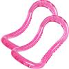 LTLCLZ 2Pcs Sport Training Yoga Circle Stretch Fitness Yoga Ring Home Practice Anello Magico Esercizio Allenamento Pilates Bodybuilding Equipment,Rosa