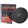 Phoenix Fitness Cuscino oscillante - Cuscino antiscivolo per la forza del tronco, con pompa a mano, disco di equilibrio per adulti, fisioterapia e riabilitazione, sedile oscillante sensoriale per