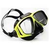WOWDECOR Maschera da snorkeling, per adulti e bambini con miopia miopia (giallo nero, -3,0)