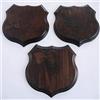 GTK - Geweihe & Trophäen KRUMHOLZ 3 x scudo con stemma a forma di cinghiale, grande AF 19 cm