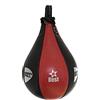 GREEN HILL Peretta Veloce Best, Pera Boxe, Pugilato, Speed Ball, Nero/Rosso, Taglia Unica (LOGO ARGENTO, MISURA 3)