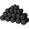 GORILLA SPORTS® Manubri Palestra - 325 kg Set, con Rack Incluso, Pesetti in Ghisa e Gomma, Alta Qualita, Nero - Pesi, Dumbbells per Allenamento Braccia, Pilates, Fitness, Training, Sport