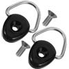 JOINPAYA Kit Anelli d per Kayak e Canoa in Acciaio Inox, 2 Pezzi | e Pesca, Fissaggio Stabile degli Accessori, con Viti e Fibbie di Montaggio ad