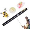 Generic Canna da pesca con penna, canna da pesca e mulinello combinata, penna da pesca portatile, piccola canna da pesca per compleanni, vacanze, altre occasioni speciali, zaino in spalla